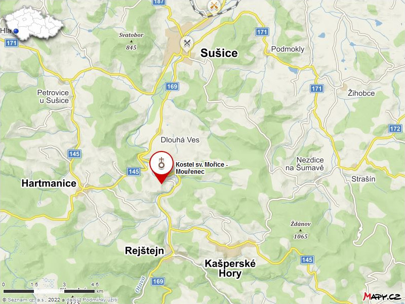 Zobrazit mapu na Mapy.cz